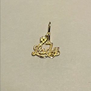 14K Yellow Gold “#1 Lady” Pendant